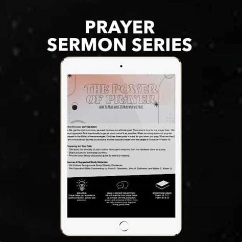 Prayer Sermon Series Tile - For Ministry Resources