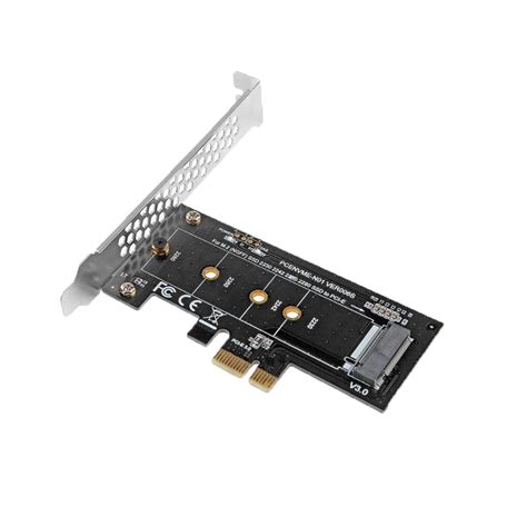 Computer Components M.2 Mkey NVME SSD to PCI-E 4X Adapter Extender Riser Card. PCI Express Riser ...