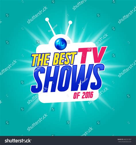 Vector Banner Best Tv Shows Label Stock Vector (Royalty Free) 482331997 ...