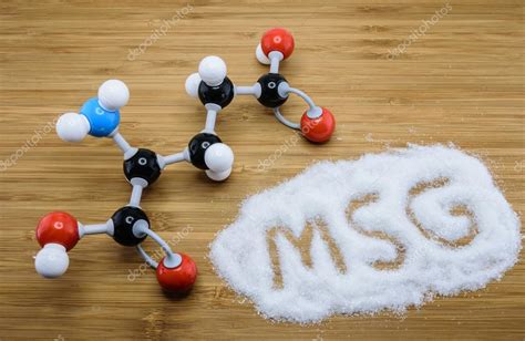 Molecular structure of Monosodium glutamate (MSG) Stock Photo by ...