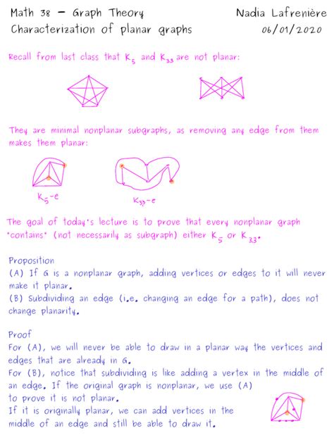 06 01 Kuratowski S Theorem | PDF | Mathematical Relations | Graph Theory