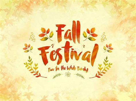 Fall Festival Family Fun Religious PowerPoint | Fall Thanksgiving PowerPoints