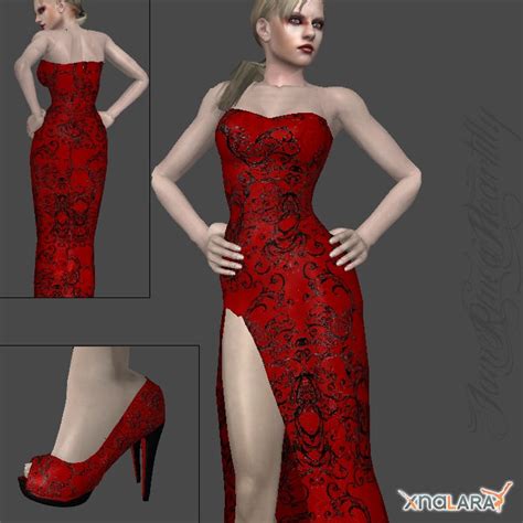 Jill-Red and Black Lace Dress by IamRinoaHeartilly on DeviantArt