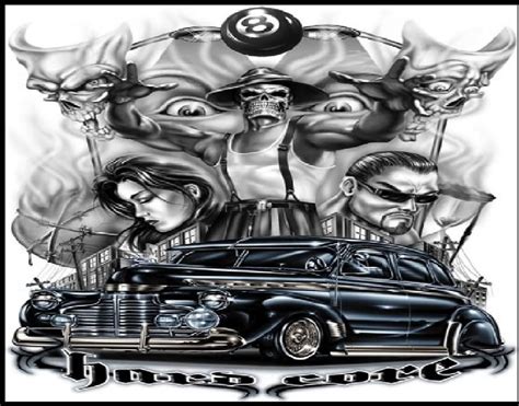 Lowrider Art Drawings at PaintingValley.com | Explore collection of ...