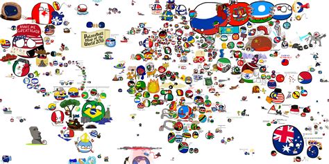 Polandball Map of the World 2016 : r/polandball