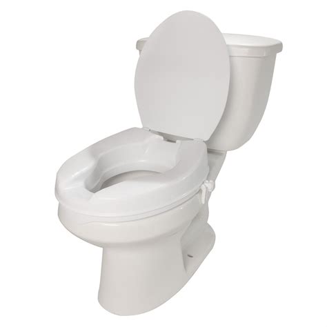 Toilet Seat Riser w/ Lid, 2" Elevation - Free Shipping - Home Medical ...