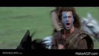 Braveheart (3/9) Movie CLIP - They Will Never Take Our Freedom (1995) HD on Make a GIF