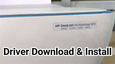 HP DeskJet Ink Advantage 3635 Printer driver download and Install - YouTube