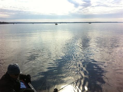 Landlocked salmon fishing on Sebago Lake, Maine (April 7, 2013) | The Amazing Fish-a-Metric