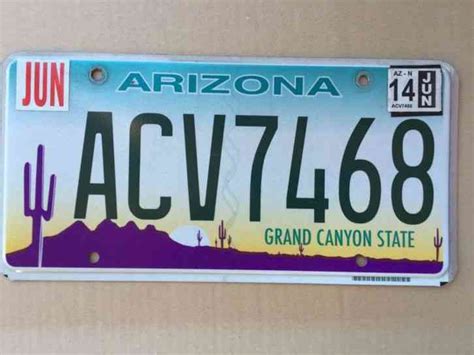 Arizona License Plate - Great Condition For Collection