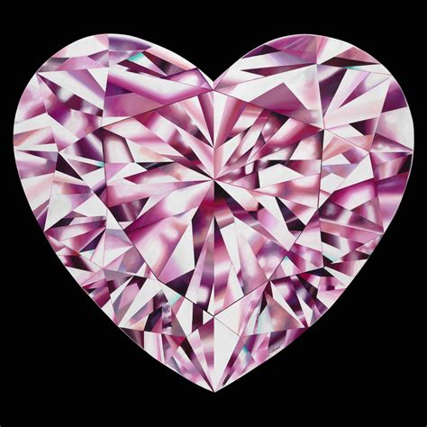 Passionate Heart - A Pink Heart-Shaped Diamond Painting By Reena ...