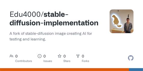 GitHub - Edu4000/stable-diffusion-implementation: A fork of stable ...