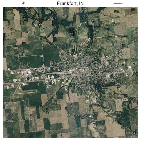 Aerial Photography Map of Frankfort, IN Indiana