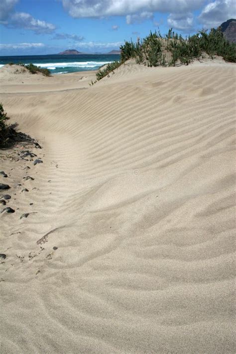 Famara beach, Lanzarote stock photo. Image of surf, sand - 8986660