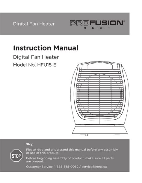 Profusion Heater Manual