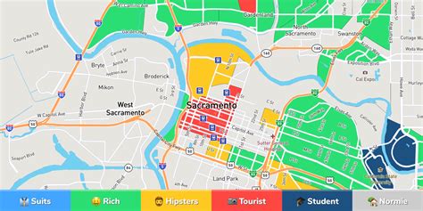 Sacramento Light Rail Route Map