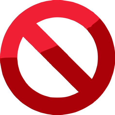 Prohibited icon. Free download transparent .PNG | Creazilla