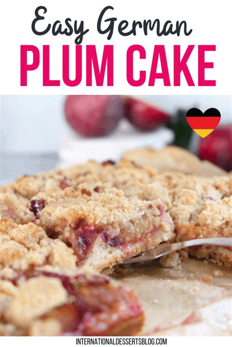 Easy German Plum Cake With No Yeast (aka Zwetschgenkuchen or Pflaumenkuchen) - International ...