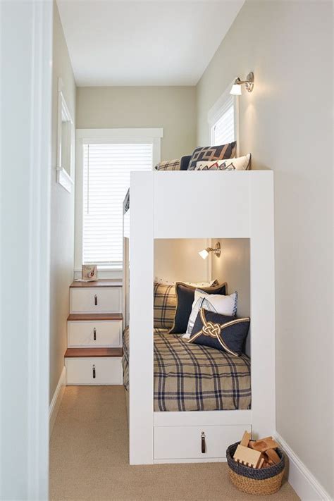 50 Tiny House Design with Bunk Beds - Decoratoo | Very small bedroom, Beds for small rooms, Tiny ...