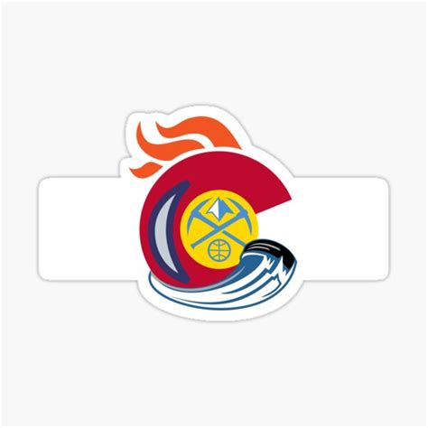 "Colorado Sports Mashup" Sticker for Sale by tommygunnz | Redbubble