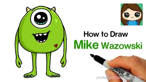 How To Draw Mike Wazowski - Individualfunny