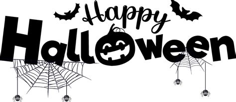 Happy Halloween Font Logo 11480871 Vector Art at Vecteezy