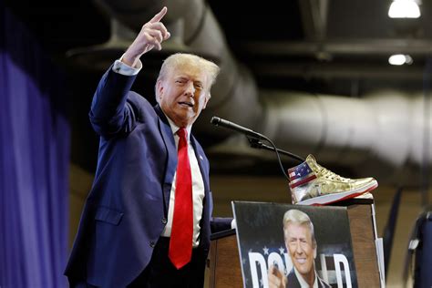 Donald Trump Booed While Promoting Shoes After Court Order for Millions