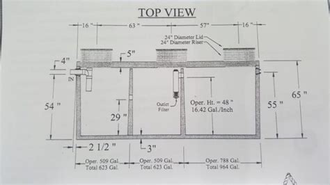 3 chamber septic tank plan