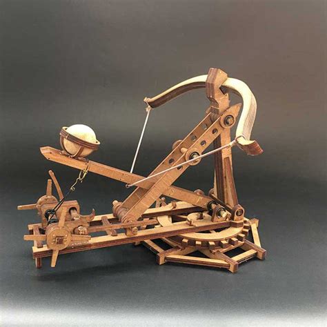 AM002 Wooden Mechanical Models Kits Catapult Ancient Weapon – Leones Marvelous Items