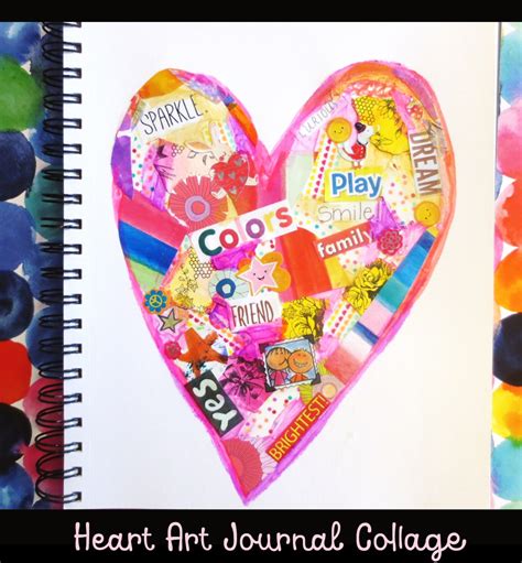 Mixed Media Heart Collage – Art is Basic | An Elementary Art Blog