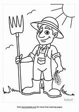 Free Farmer Coloring Page  Printables Kidadl sketch template