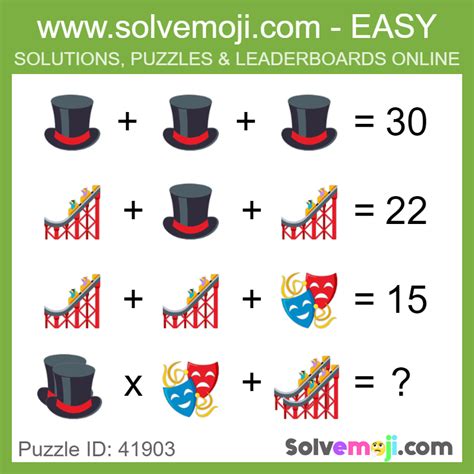 Solvemoji Emoji Math Puzzle 1507 | Emoji math, Maths puzzles, Math talk