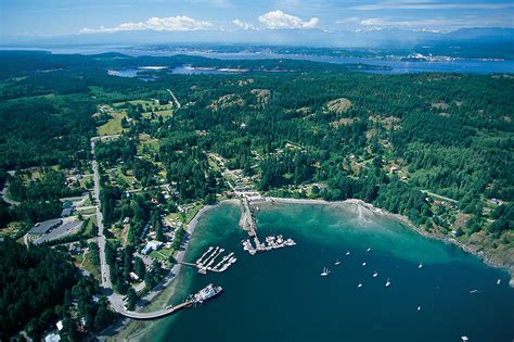 Aerial view of Quadra Island, credit: Destination BC/Tom Ryan » AHOY British Columbia