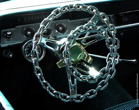 Chain Steering Wheel Photograph by Mark Ivins