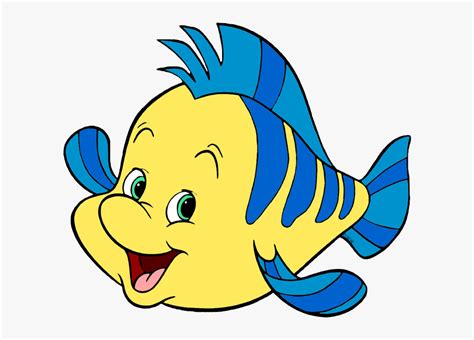 Flounder Little Mermaid SVG