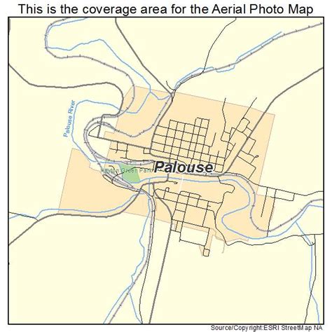 Aerial Photography Map of Palouse, WA Washington