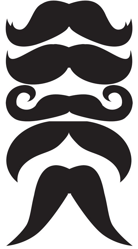 Mustache Outline - ClipArt Best