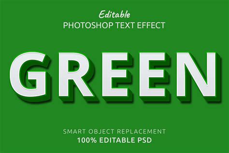 Green Photoshop Editable Text Effect Graphic by IYIKON · Creative Fabrica