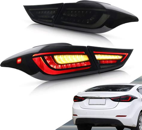 Amazon.com: VLAND LED Tail lights Compatible with 2011-2016 Hyundai Elantra 2013-2014 Elantra ...