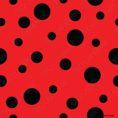 Ladybug pattern Seamless vector - stock vector 1615030 | Crushpixel