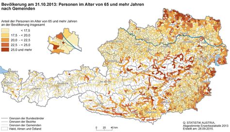 Austria: Proportion of the population older than 65 years - Vivid Maps