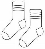 Pair Of Socks Coloring Page sketch template