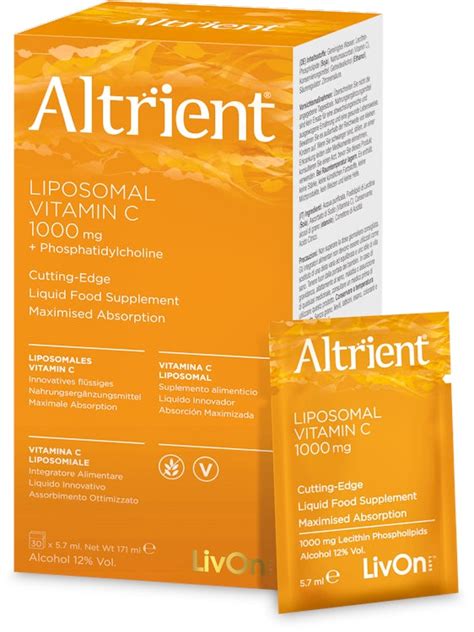 Altrient Liposomal Vitamin C 30 x 5.7ml Sachets | medino