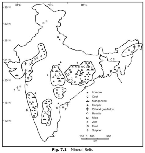 Mineral Belt Of India Map