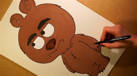 Drawing Malloy Cartoon Character from Brickleberry. - YouTube