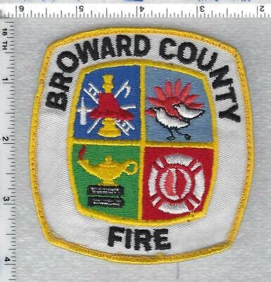 Broward County Fire Department (Florida) Uniform Take-Off Shoulder Patch | eBay