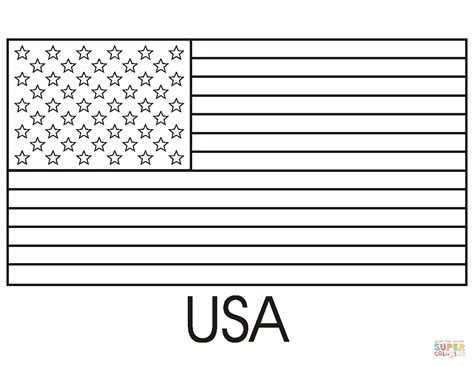 Flag of the United States of America coloring page | Free Printable Coloring Pages | Flag ...