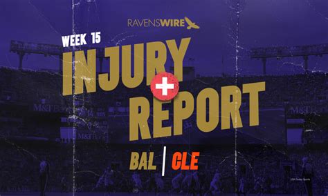 Ravens release first injury report for Week 15 matchup vs. Browns