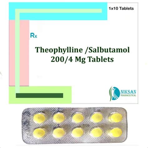 Theophylline With Salbutamol Tablets Store At Cool And Dry Place. at ...