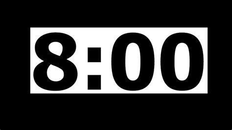 8 Minute Countdown Timer with Alarm - YouTube